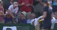 What kind of arsehole steals a memento from a kid at Wimbledon?