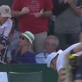 What kind of arsehole steals a memento from a kid at Wimbledon?