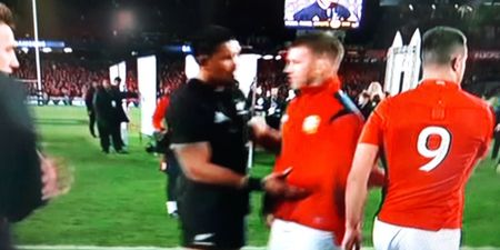 Sean O’Brien and Jerome Kaino put their differences aside after on-field clash