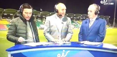 Brian Kerr absolutely impervious to presenter’s very unfortunate slip of the tongue