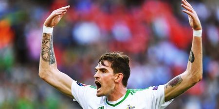 Hearts’ Northern Irish striker accused of performing rude gesture towards Celtic fans