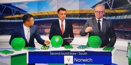 John Salako had an absolute nightmare while conducting the League Cup second round draw