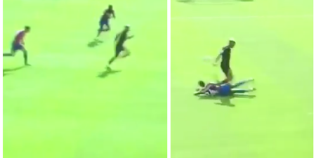 Manchester United youngster put in a strong contender for tackle of the season on Saturday