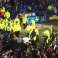 Everton match briefly stopped due to crowd trouble