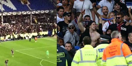 WATCH: Everton ballboy was a pure legend during Hajduk Split crowd trouble