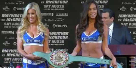 They’ve invented a belt for Mayweather-McGregor and it is very sad