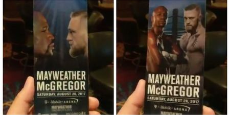 The tickets for McGregor vs. Mayweather are way cooler than you could possibly imagine