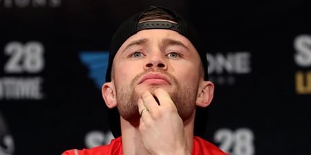 Carl Frampton’s reaction to Floyd Mayweather’s protege missing weight was absolutely gas