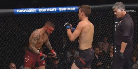 Referee rightfully apologises to UFC star who was unnecessarily beaten to a bloody pulp on his watch