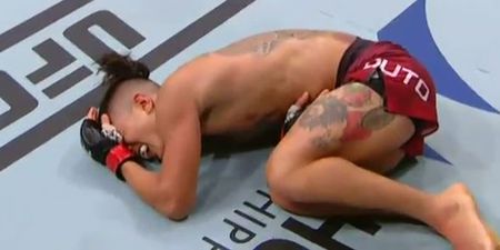 One of the worst groin kicks in UFC history sparks obvious joke
