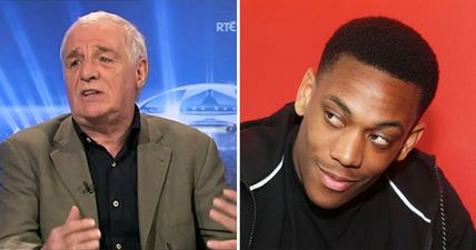WATCH: Eamon Dunphy’s mad claim about Anthony Martial surely can’t be right