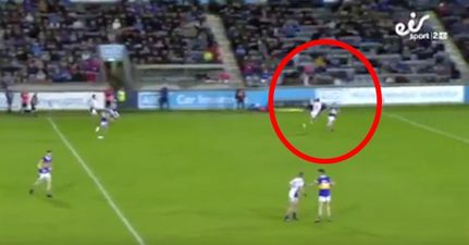 WATCH: Paul Mannion carries the ball from beyond the 45′ and drills in off underside of crossbar