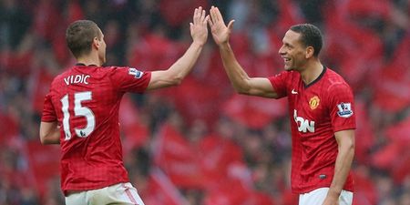 How Rio Ferdinand and Nemanja Vidic reacted to winning the Champions League sums up their defensive partnership