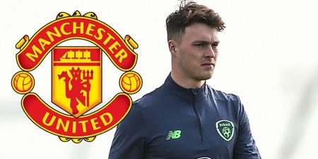 Manchester United youngster called in to train with senior Ireland team