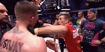 Norman Parke punched by rival cornerman following controversial No Contest