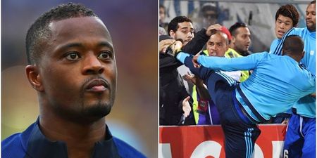 Here’s what the Marseille fan allegedly said to Patrice Evra before the French defender aimed a kick at him