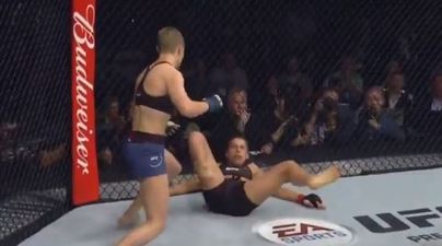 Huge upset as Rose Namajunas brutally knocks out Joanna Jędrzejczyk to become UFC champion