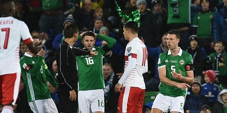 Northern Ireland player’s wife launches astonishing rant at referee after penalty decision