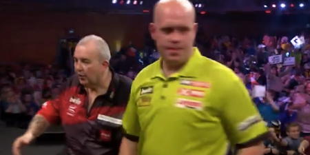 “You’re a knob” – Michael van Gerwen to Phil Taylor after beating him