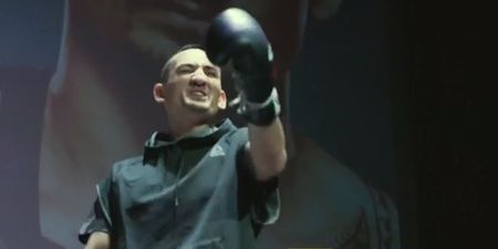 Max Holloway stops workout to punk cheeky heckler