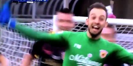 Goalkeeper scores in 95th minute for Italian minnows’ first ever point in Serie A