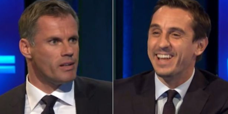 Jamie Carragher and Gary Neville don’t see eye-to-eye on England’s goalkeeper for the World Cup