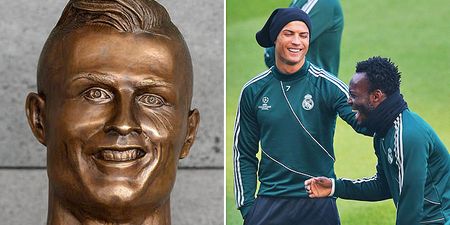 Michael Essien’s bizarre statue in Ghana is even worse than Ronaldo’s dodgy bust