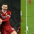 Liverpool fans adored Andy Robertson’s lung-busting attempt to press Manchester City