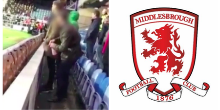 Middlesbrough fan arrested as video ‘shows man urinating in goalkeeper’s water bottle’