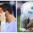 Cristiano Ronaldo has bloodied face, whips out phone to view the damage