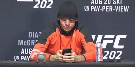 Nate Diaz’s reaction to drunk text really sums up his character