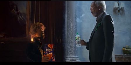 Morgan Freeman and Peter Dinklage star in lip sync battle advert
