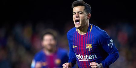 Watch: Philippe Coutinho scores first goal for Barcelona after superb cross from Luis Suarez