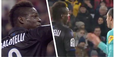 Mario Balotelli booked for complaining to referee about racist abuse