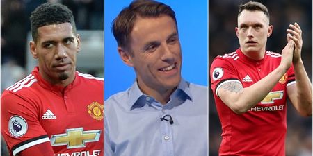 Phil Neville slates Smalling and Jones for doing what their manager tells them to do
