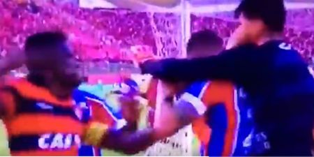 Brazilian derby abandoned after ten players are red carded following brawl