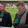 There was a comical height difference in the ITV’s panel for Ireland v Wales