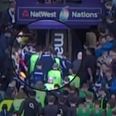 WATCH: Owen Farrell at the centre of pre-match scuffle prior to Scotland defeat