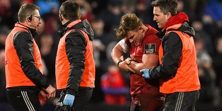 Chris Cloete’s gruesome arm injury was as bad as it looked as Munster confirm lengthy layoff