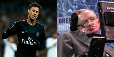 Neymar blasted by fans after posting extremely insensitive ‘tribute’ to Stephen Hawking