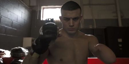 Nick Newell shows how he’s able block head kicks despite only having one hand