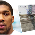 Anthony Joshua cashes in with superb 25/1 bet