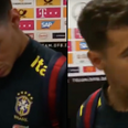 Philippe Coutinho really didn’t appreciate Liverpool fan showing him the Mo Salah chant