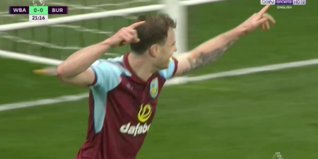 Burnley’s Ashley Barnes produces one of the most insane finishes you’ll see all season