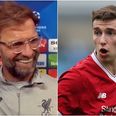 Jurgen Klopp reveals “cool” Conor Masterson reaction to Champions League call-up