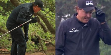 WATCH: Phil Mickelson follows an absolute calamity with one of the greatest shots you’ll see this week