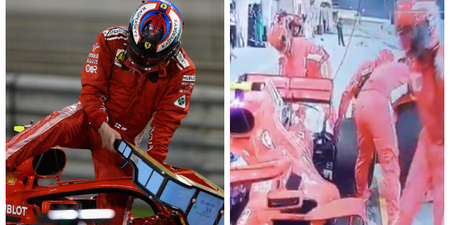 Ferrari F1 mechanic suffers horrendous leg break during Bahrain Grand Prix