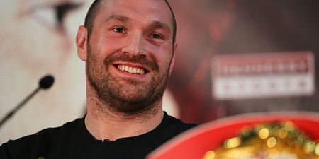 Tyson Fury couldn’t resist dig at Anthony Joshua as he announces comeback date