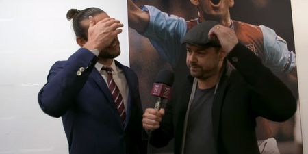 Danny Dyer’s post-match interview with Andy Carroll is exactly what you’d expect it to be