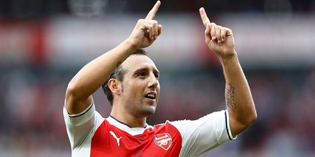 Arsenal fans are delighted as Santi Cazorla returns to The Emirates pitch